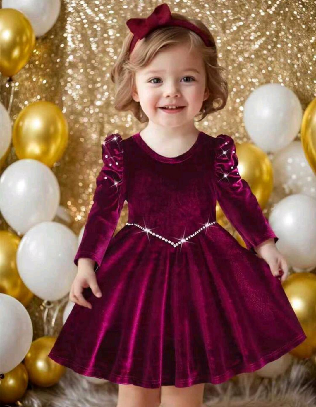 Baby Girl Velvet Frock
