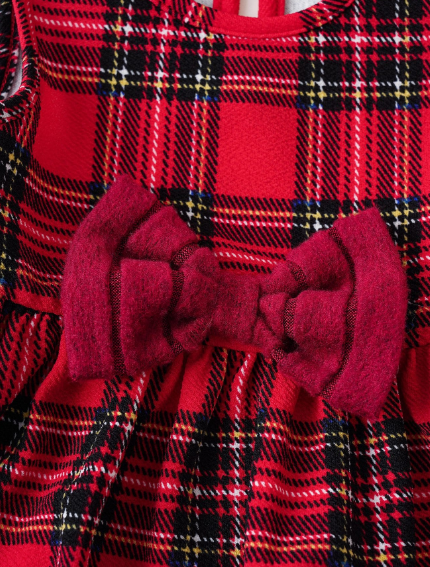 Baby girl 2-piece plaid dress set