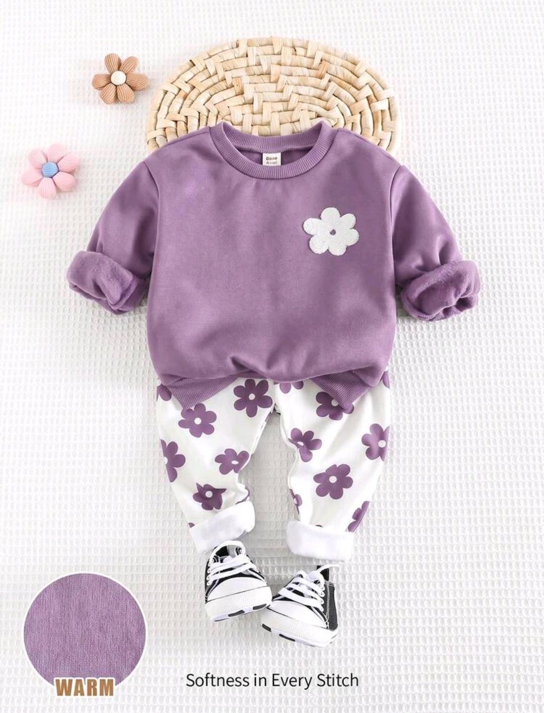 Baby Sweatshirt and Trousers 2-Piece Set