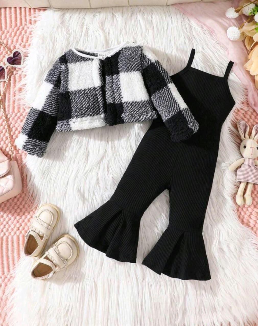 Ribbed Trouser and Shirt Set for Kids