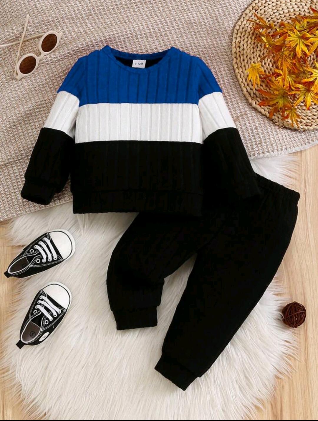 Ribbed Trouser and Shirt Set for Kids