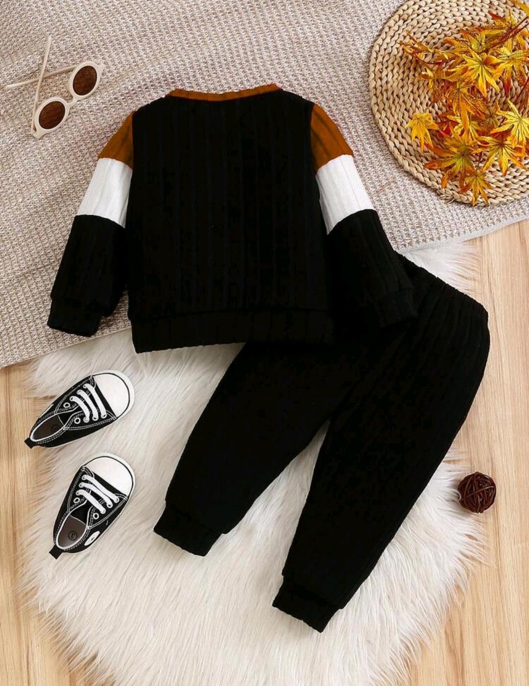 Ribbed Trouser and Shirt Set for Kids