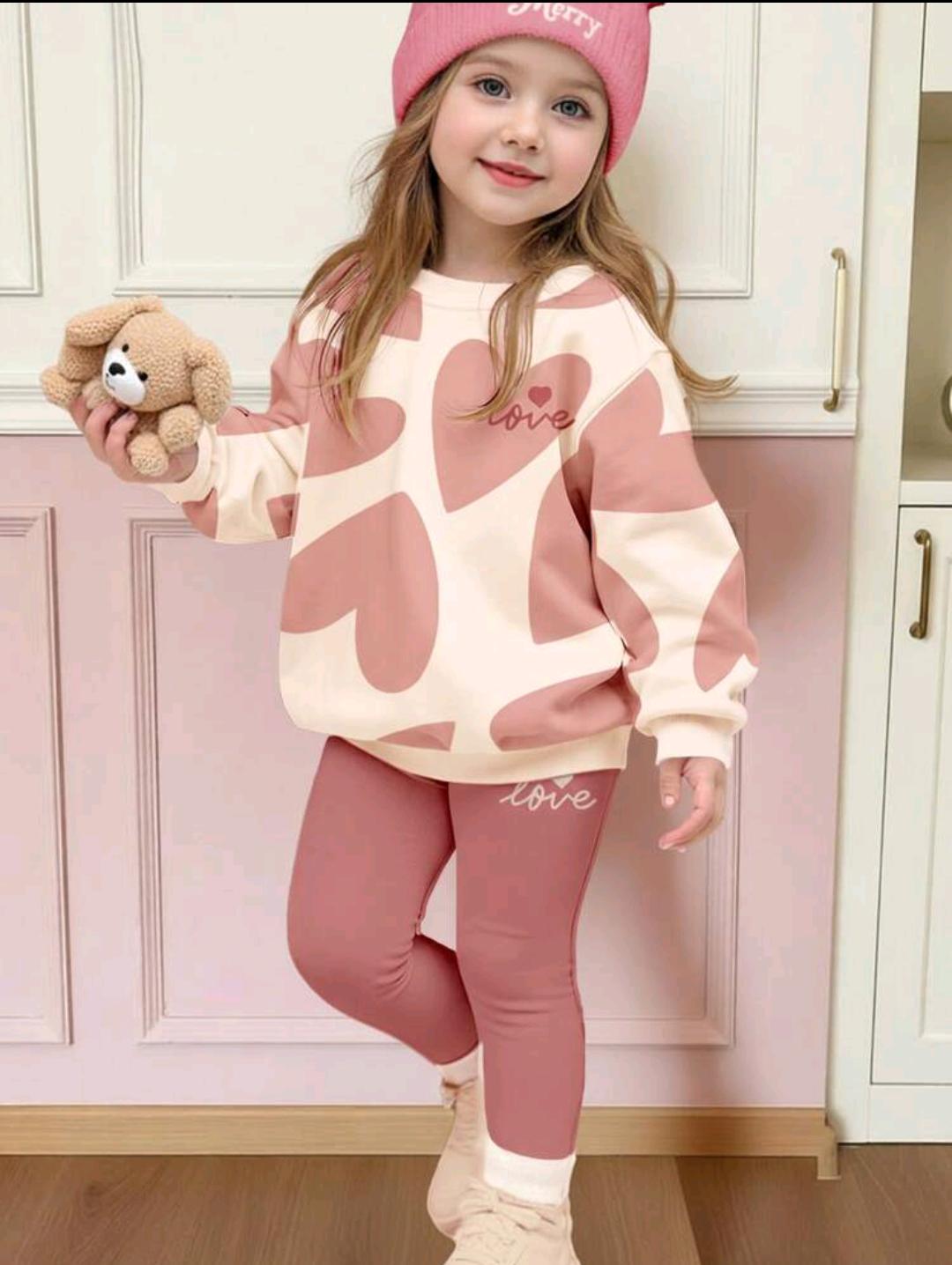 Girls Sweatshirt & Leggings Set | Ages 4–7