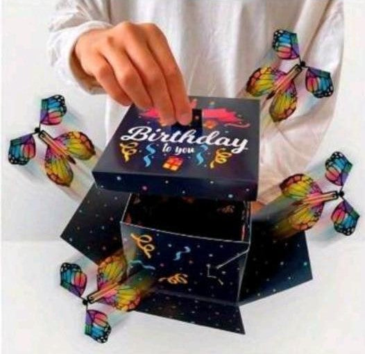 Boys Butterfly Surprise Box – Custom Birthday Gift Box