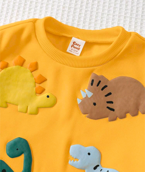 Baby & Toddler Dinosaur Appliqué Sweatshirt
