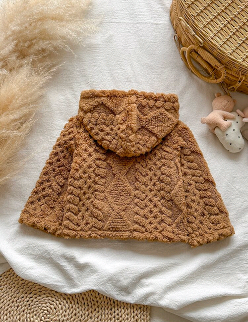 Baby & Toddler Caramel Teddy Fleece Hooded Jacket