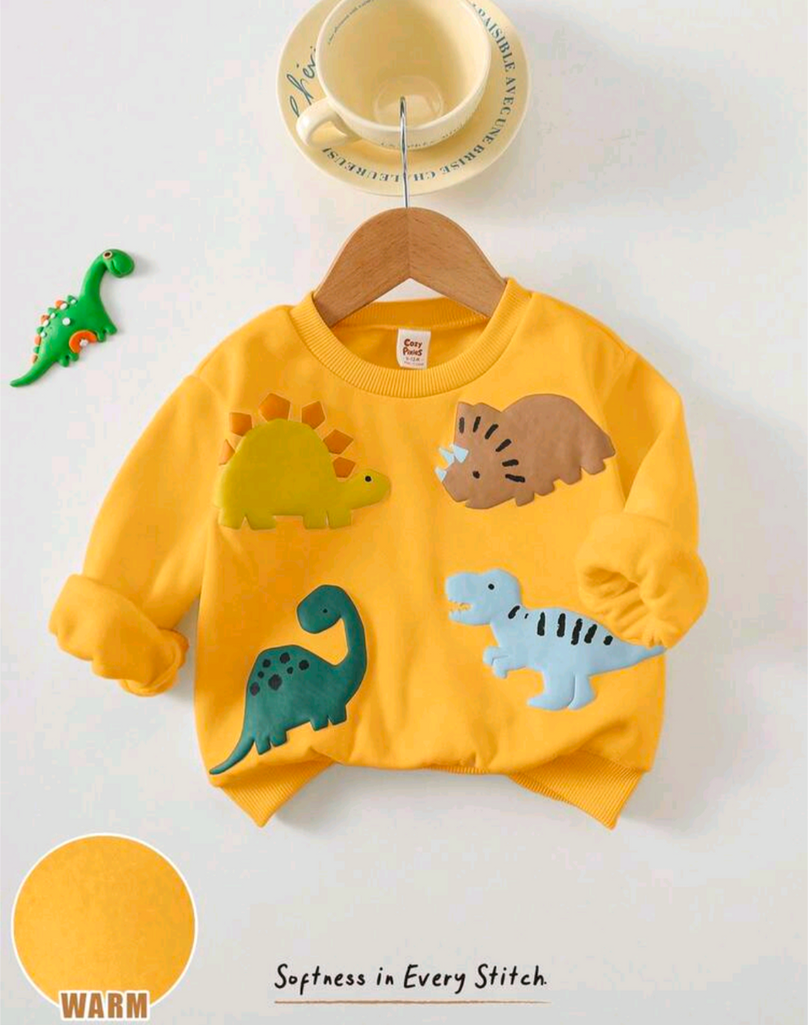 Baby & Toddler Dinosaur Appliqué Sweatshirt